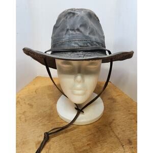 Conner‎ Handmade Hats Y1219-2 Brown Waxed Cotton Rain Hat Outback Safari